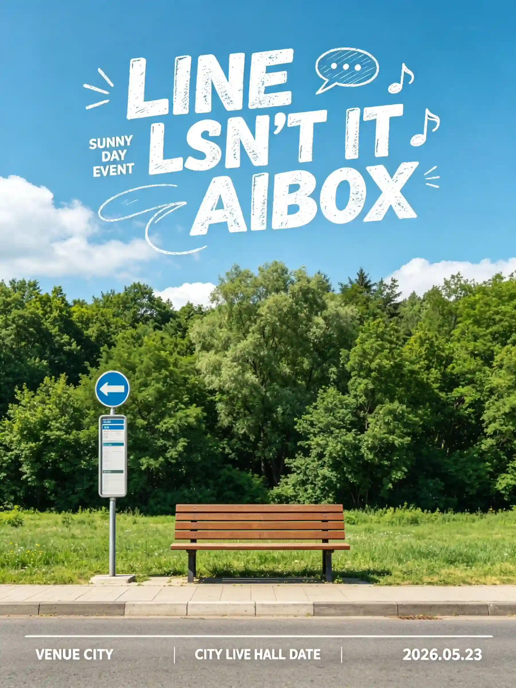 「LINE LSN'T IT AIBOX」户外活动封面