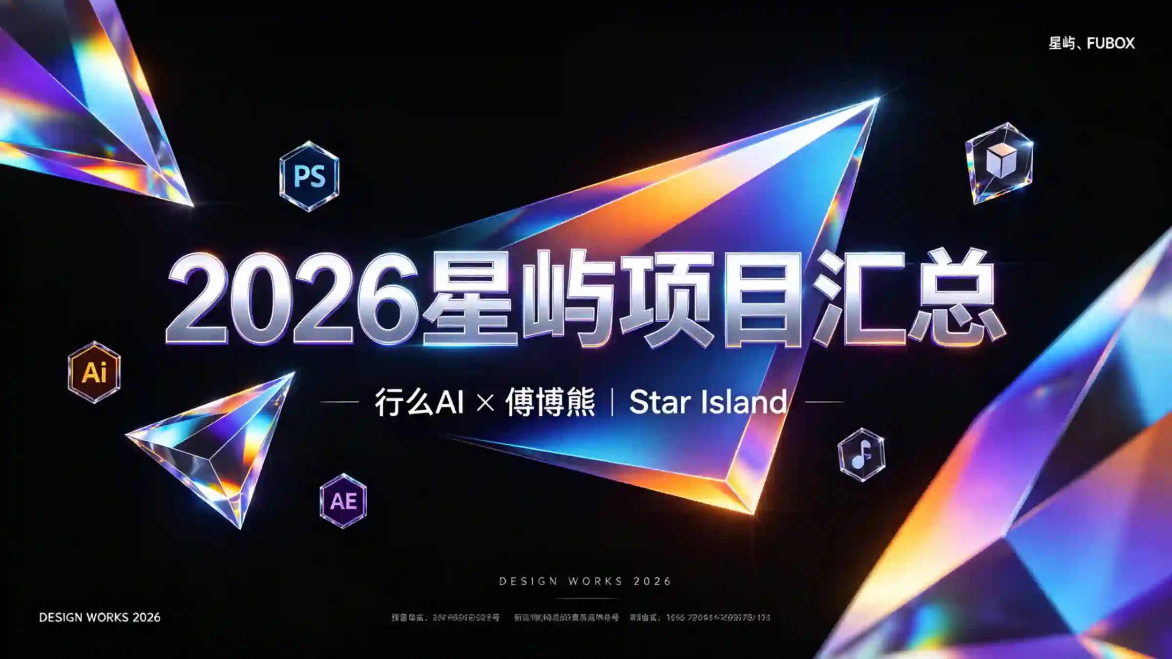 炫彩钻石几何棱角项目汇报封面
