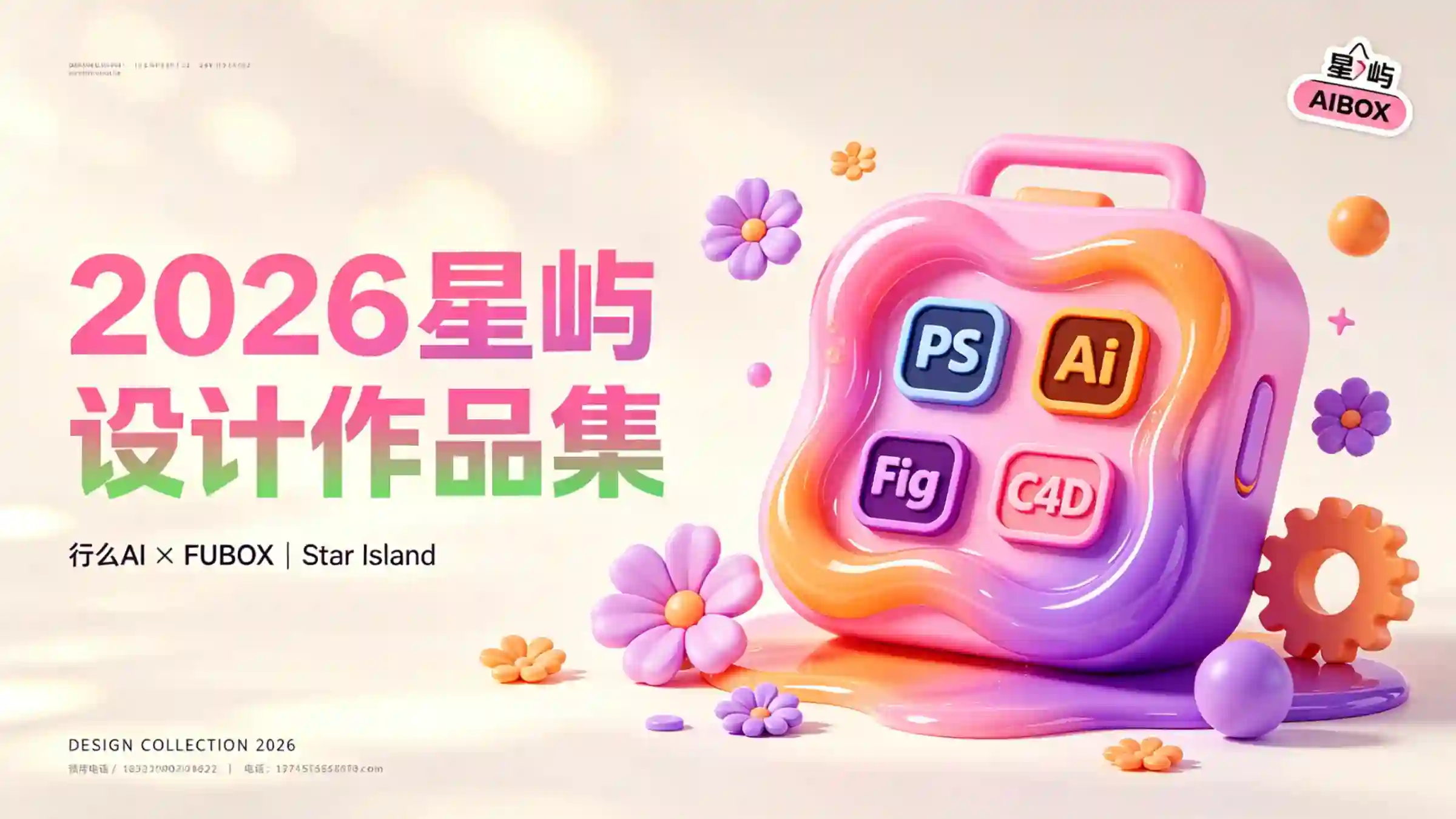 甜酷流体 创意收纳宝箱作品集封面