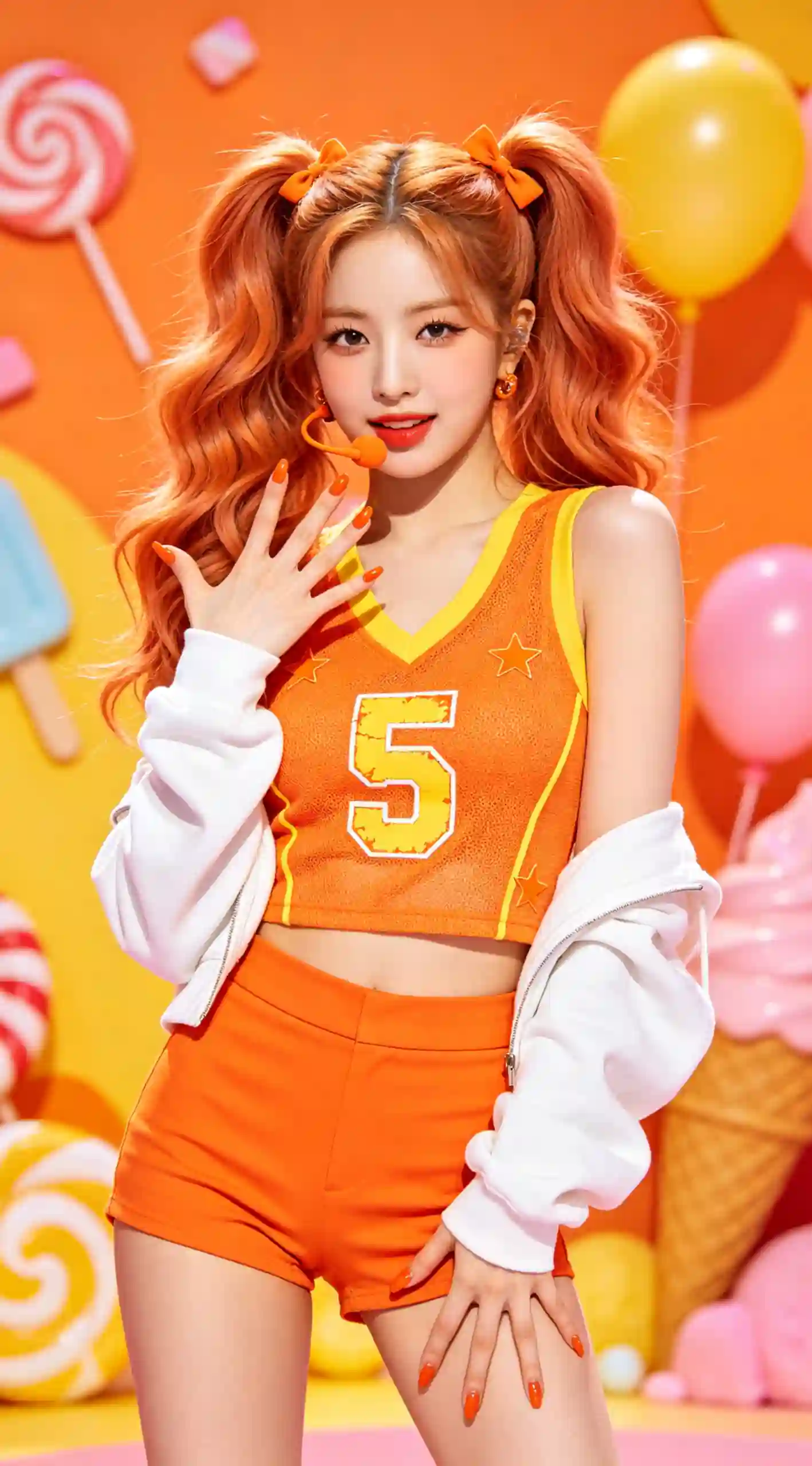 K-pop 元气偶像糖果色舞台风