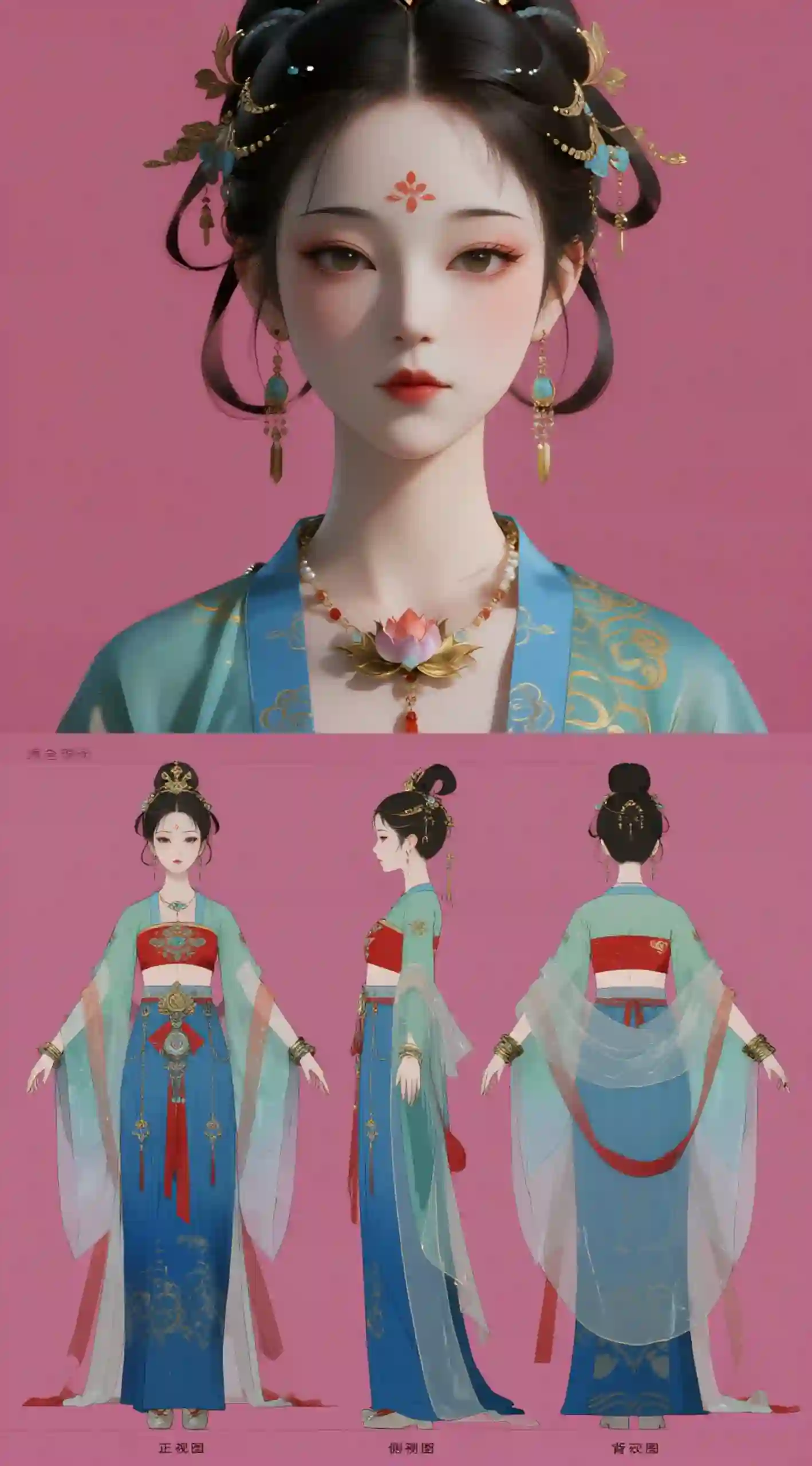 敦煌风唐风少女