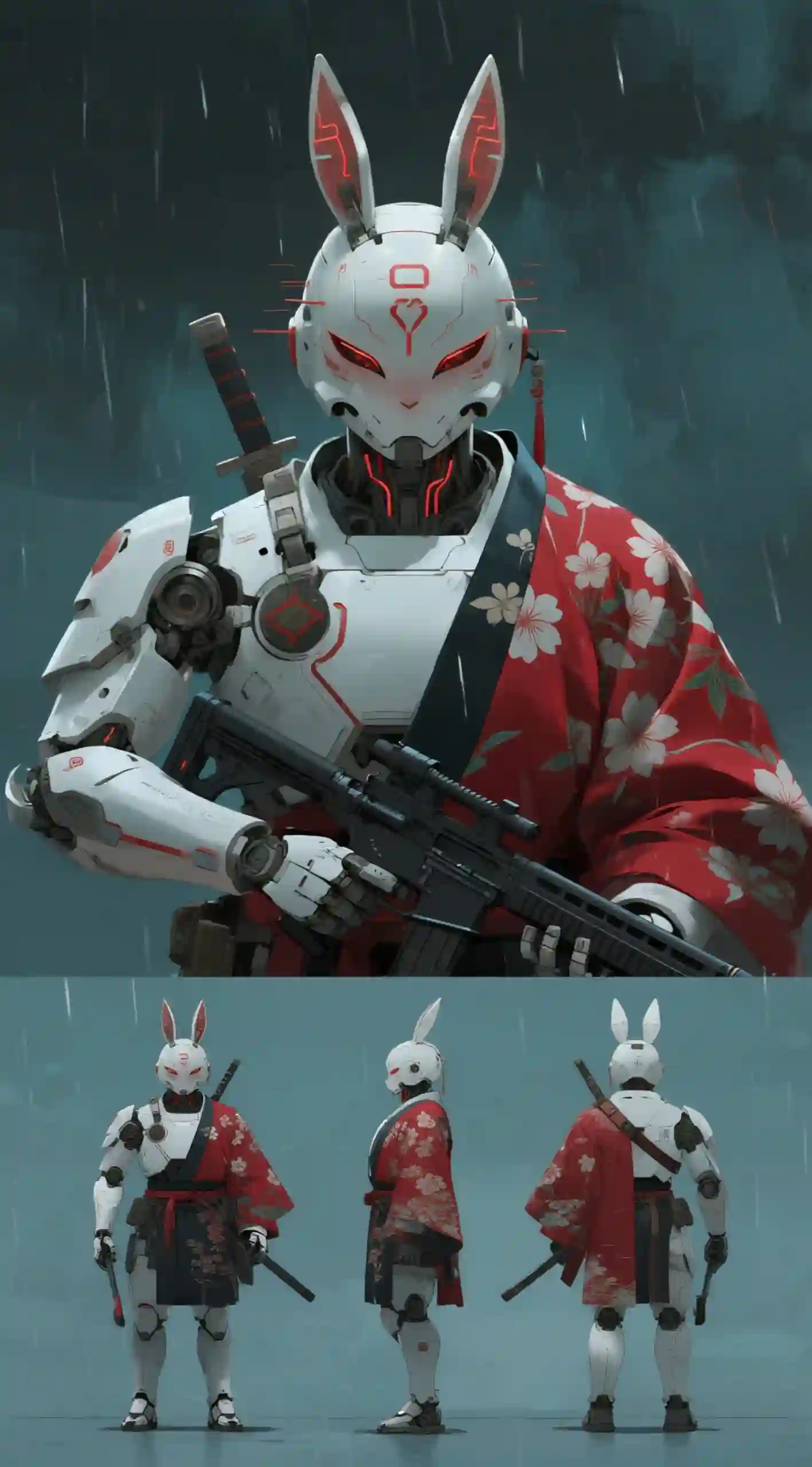 和风机甲兔战士