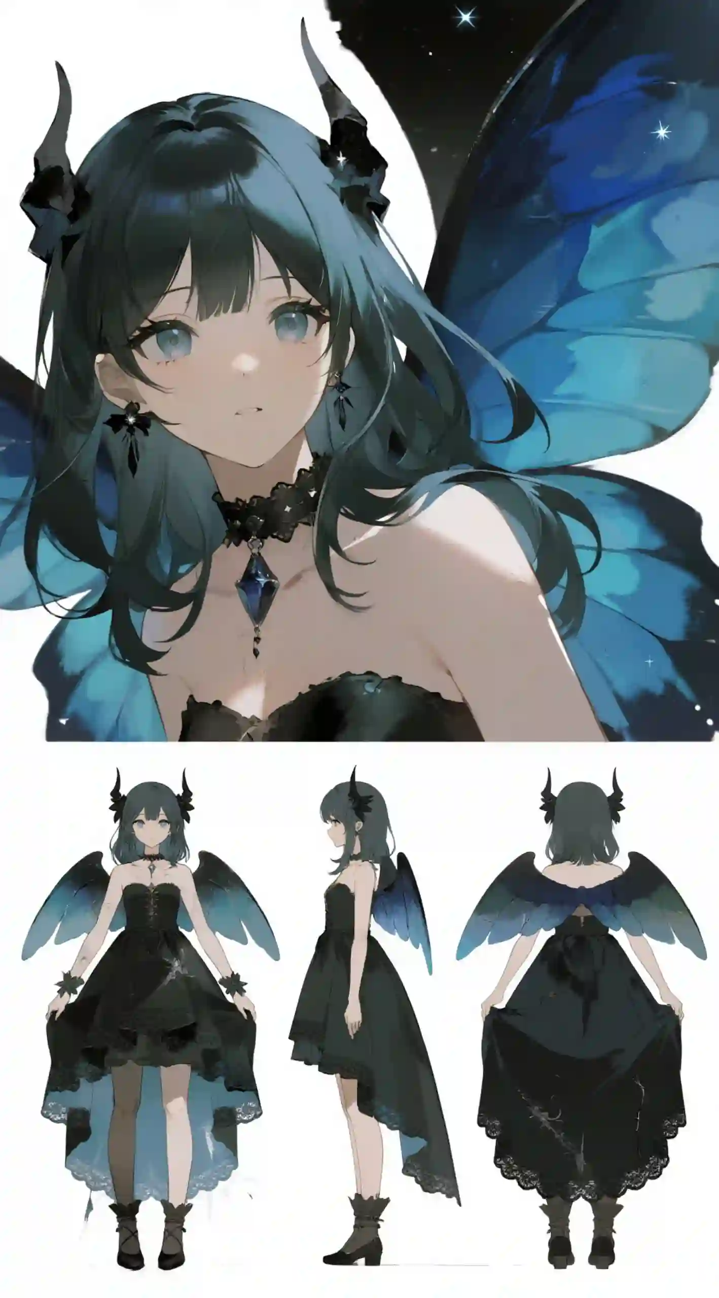 暗夜蓝蝶恶魔少女
