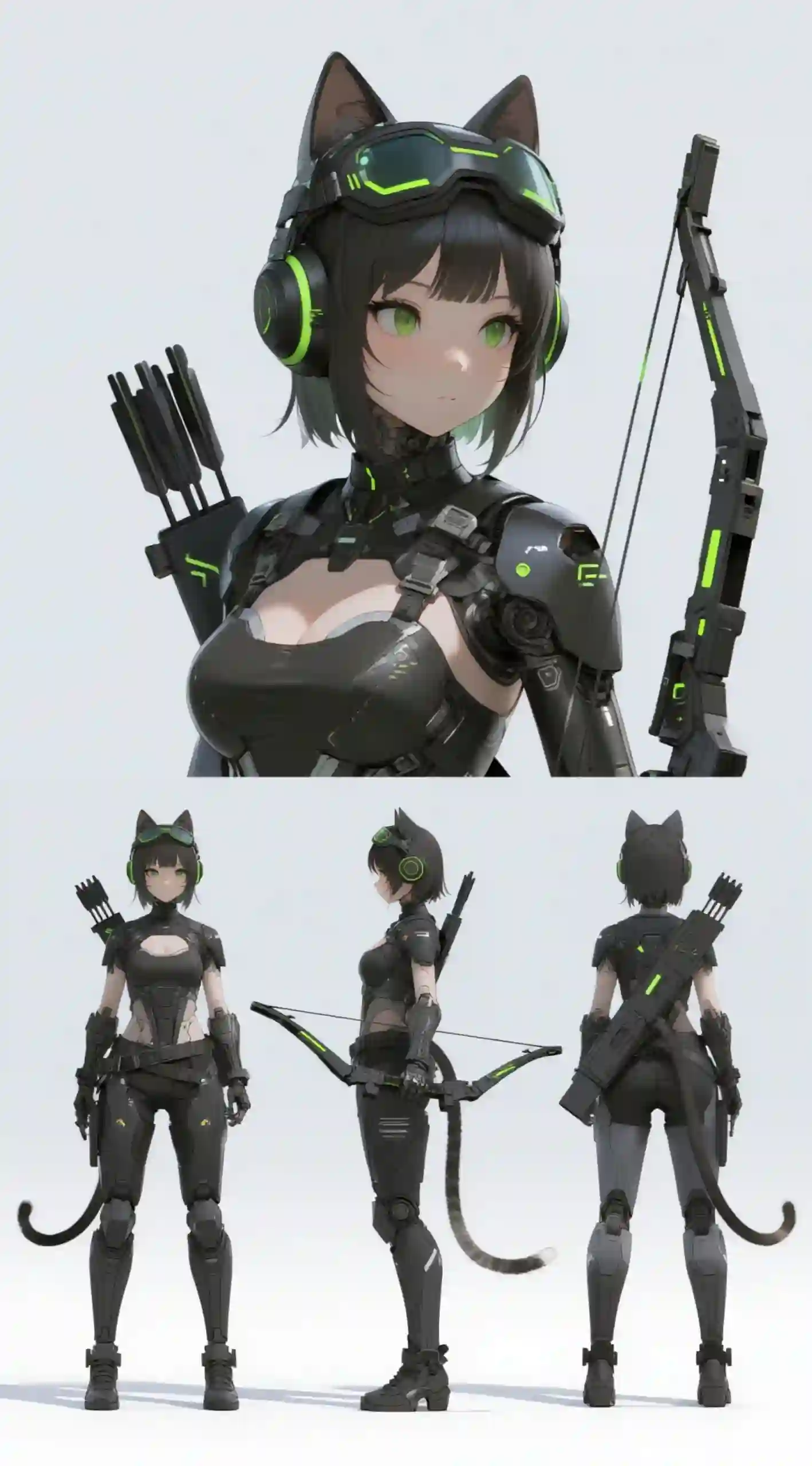 赛博绿影猫耳射手