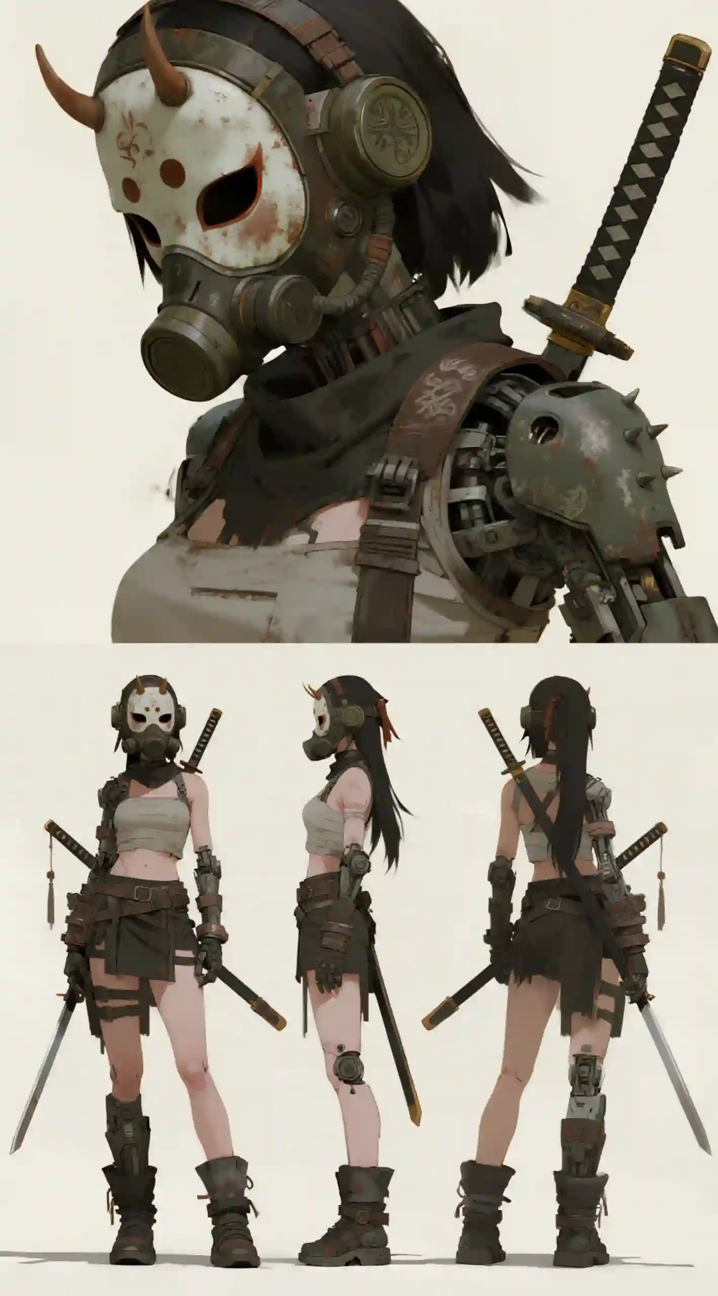 鬼面武士少女