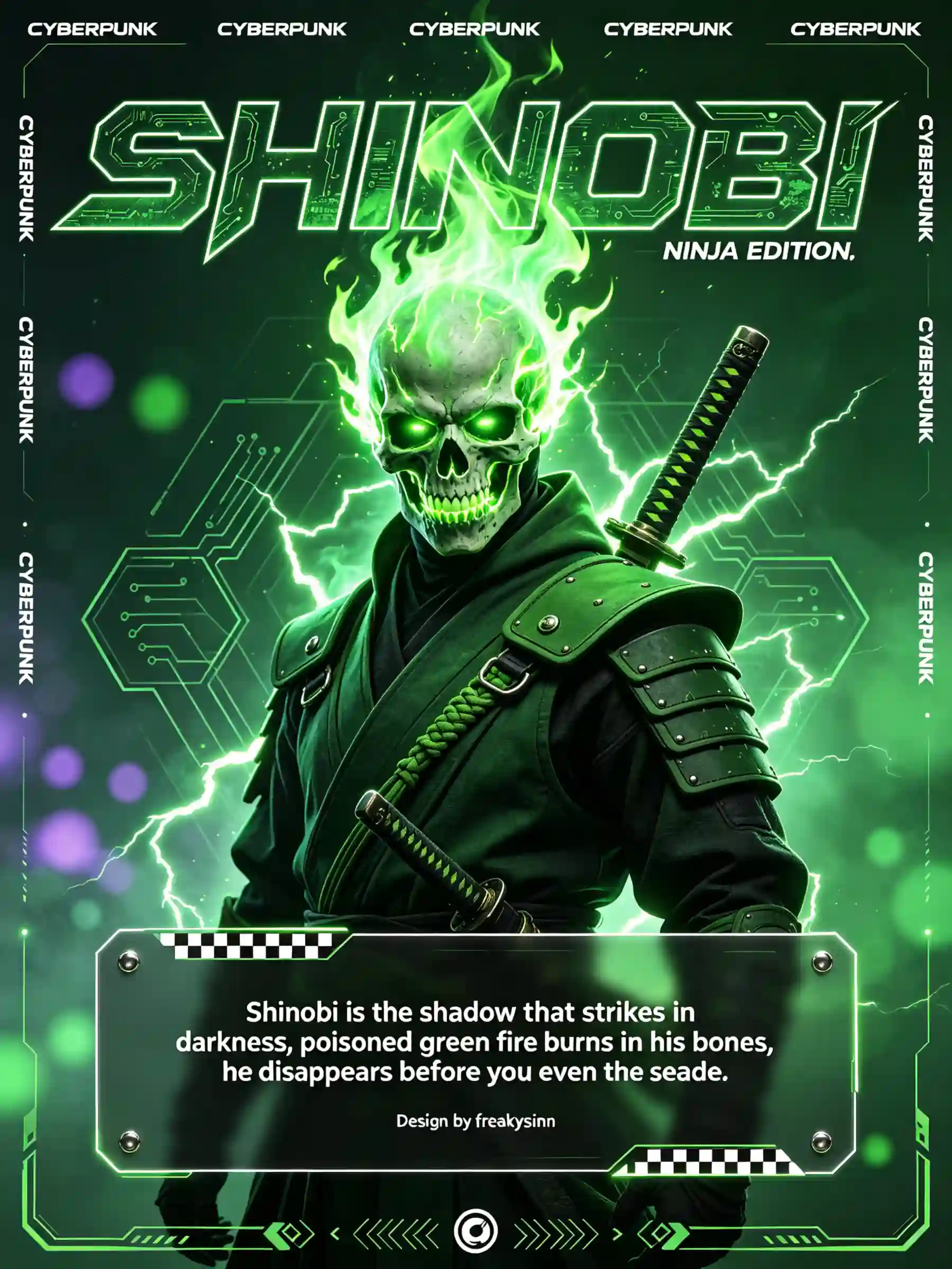 赛博绿忍武士封面