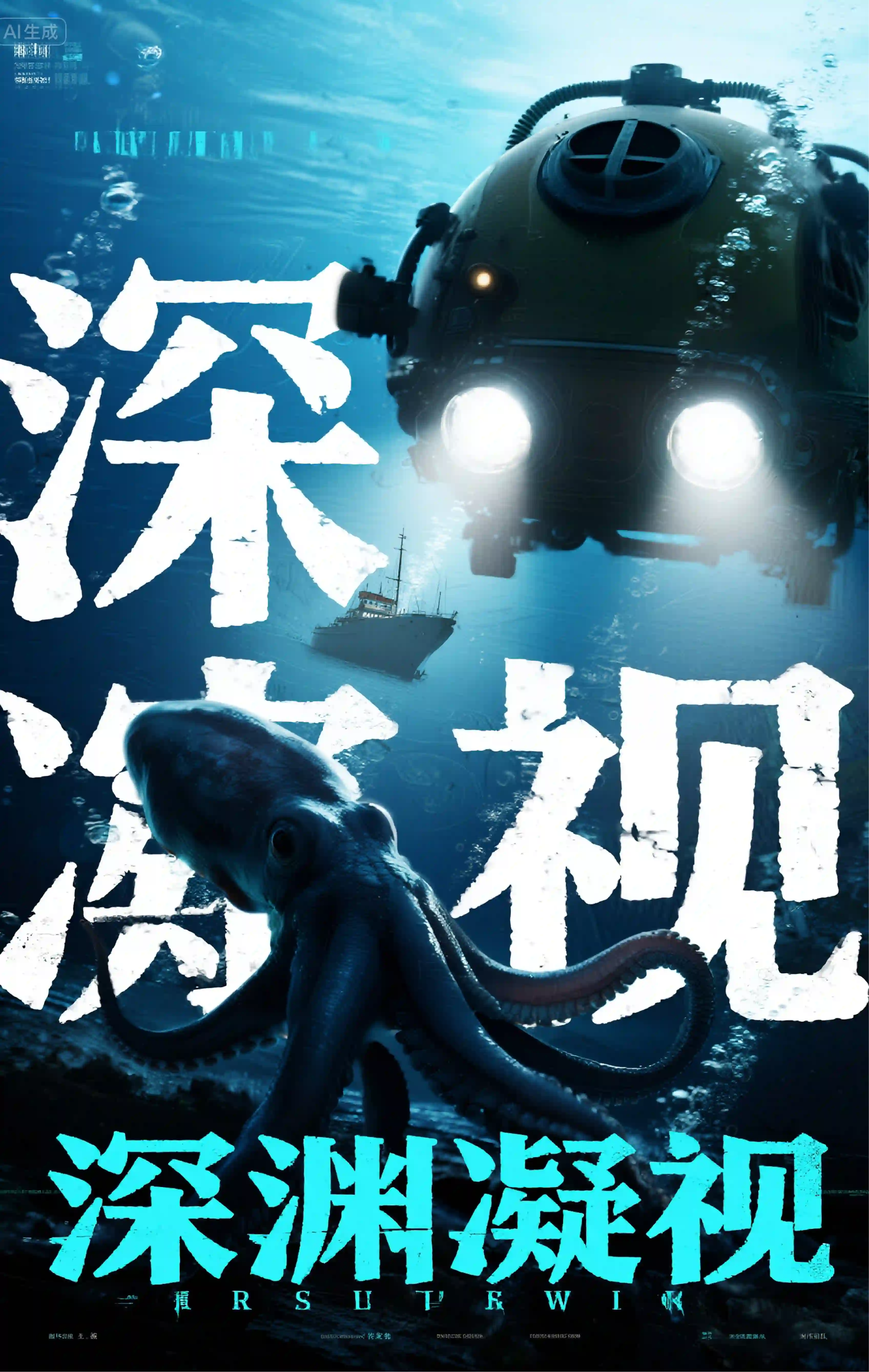 深渊凝视（深海惊悚）电影海报